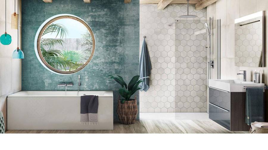 Bathroom with Roca products