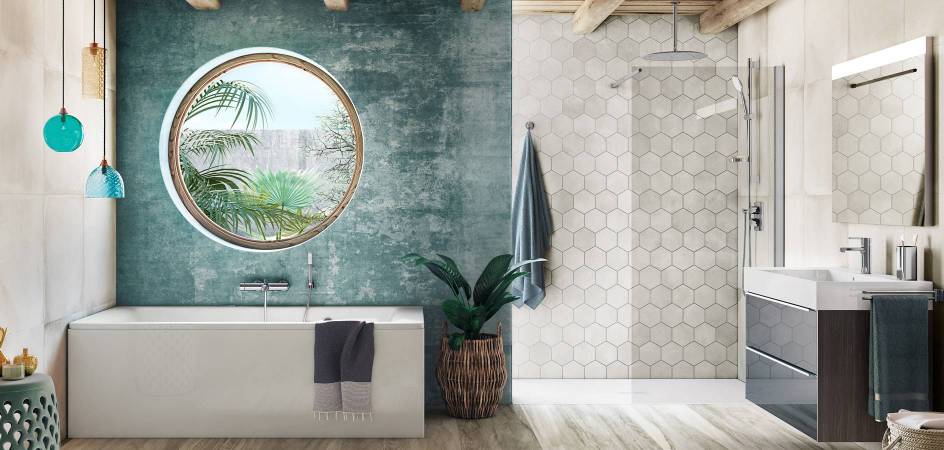 Bathroom with Roca products